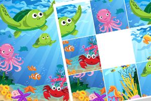 Schiebepuzzle: Unterwasserwelt