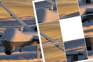 Schiebepuzzle: Drohne