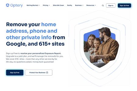 Mit dem Gratis-Scan von Optery findest Du schnell heraus, wo Deine Daten kursieren.