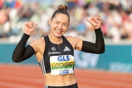 Vom Winde verweht - aber Lückenkemper ist trotzdem happy