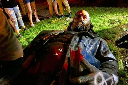 Die Proteste stießen eine Debatte über die Erinnerungskultur in den USA an. (Archivbild)