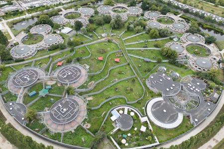 Das Tierheim Berlin. (Aufnahme mit einer Drohne/Archivbild)