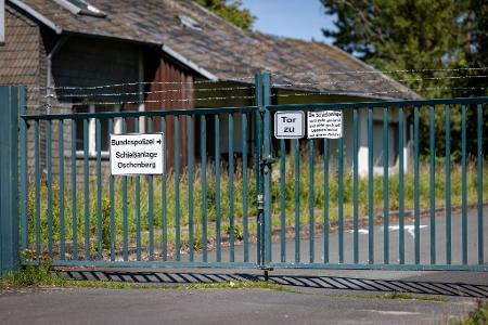 In der Schießanlage sollen mutmaßliche Mitglieder einer 