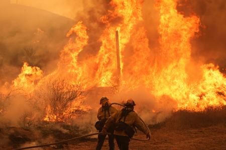 Die Flammen in Kalifornien haben vielen Menschen in die Flucht geschlagen. 