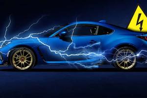 Subaru BRZ Elektro Collage