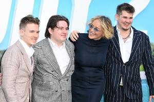 Seltener Auftritt von Sharon Stone mit ihren Söhnen
