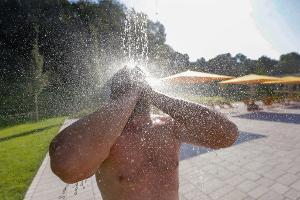 Erfrischung - hochwillkommen bei bis zu 38 Grad.