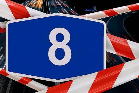 Autobahn A8 Sperrung