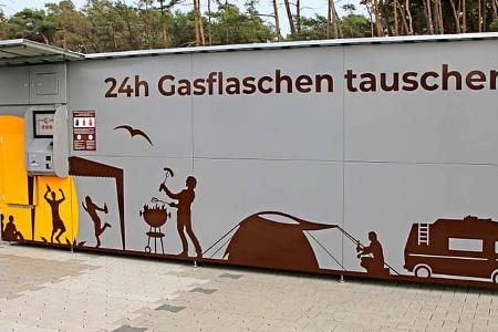 Tauschautomat, Camping, Gas