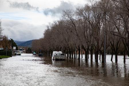 Wissenschaftler des Potsdam-Instituts für Klimafolgenforschung (PIK) haben Überschwemmungen in Europa, wie hier in Spanien, untersucht. (Archivbild)