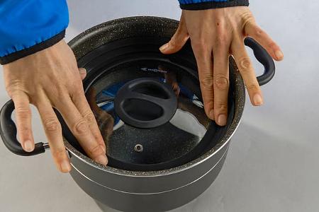 Camping-Topfsets Beschichtung