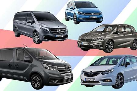 BMW, 2er, Active, Mercedes, V-Klasse, Vito, Opel, Zafira, Zafira C, Zafira Tourer, Renault Trafic, Opel Vivaro, Nissan NV300, Fiat Talento, VW, Touran, Vans, Gebraucht, Gebrauchtwagen