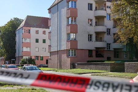 In Leipzig wurde eine Frau getötet und ein Kind schwer verletzt.