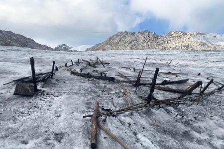 Der Lift ruhte jahrzehntelang im Eis.