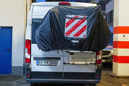 Zubehšr Abdeckplanen fŸr FahrradtrŠger TrŠgertyp HecktrŠger von hinten