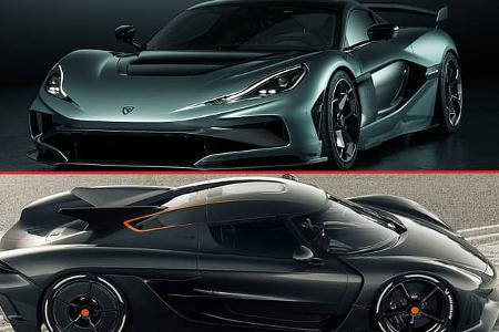 Koenigsegg Jesko absolut gegen Rimac Nevera R