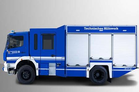 08/2025 Mercedes Atego THW mit Binz-Aufbau