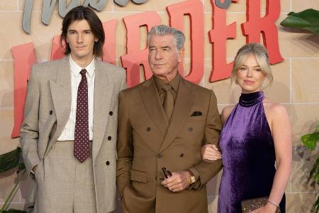 Pierce Brosnan mit Sohn und Enkelin: Drei Generationen purer Style