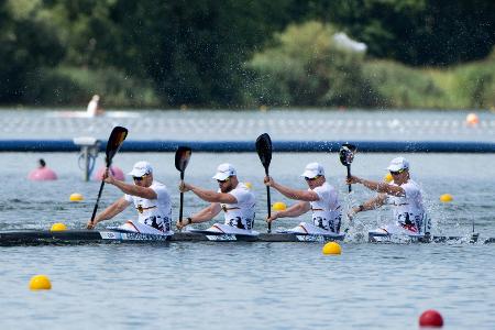 Kanu-WM: Kajak-Vierer verpasst Medaille