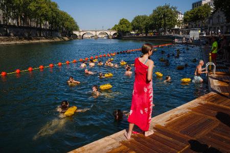Wieder in der Seine schwimmen zu können, war ein lange gehegter Wunsch der Menschen in Paris (Archivbild).