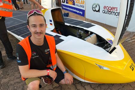 Das Team aus Aachen rund um Fahrer Moritz Mitzel erreichte beim Zeitfahren die schnellste Rundenzeit und durfte daher als erstes von 34 Teams loslegen.