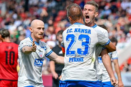 3. Liga: Rostock rettet Punkt in Ingolstadt