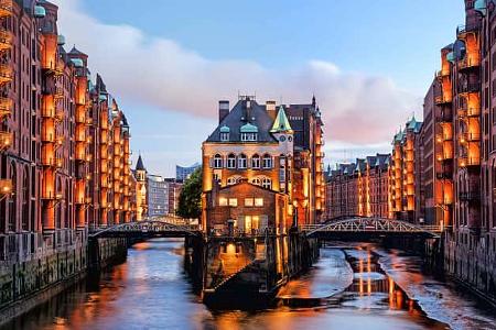 Wasserschloss, Speicherstadt, Fleete