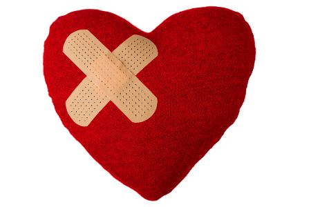 Plüschherz mit Pflaster