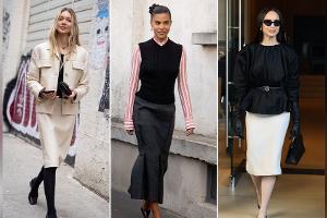 Cool Girls tragen im Herbst Pencil Skirts: Der Bleistiftrock im Trend
