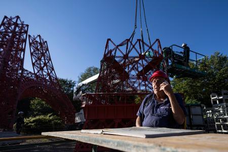 Die Arbeiten an dem Nachbau des Eiffelturms dauerten acht Jahre.