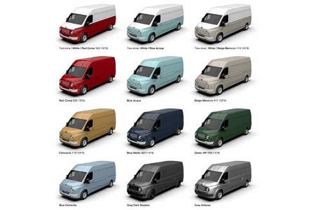 Fiat N 616, Farbpalette, bicolor, unicolor