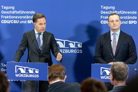 Nato-Generalsekretär Mark Rutte kam als Gast zur Klausur. 