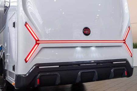 Heckansicht, Wohnmobil, Bürstner