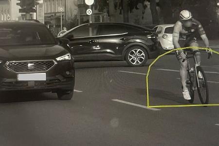 Radfahrer Radarfalle