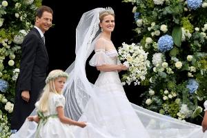 Prinzessin Marie Caroline als bezaubernde Braut mit Habsburg-Tiara