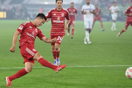 Düsseldorf zu harmlos gegen starke Karlsruher Defensive