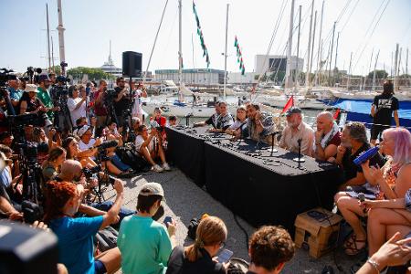 Die Aktion sorgte in Barcelona für Medienrummel und großes Aufsehen.