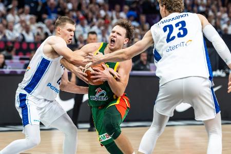 Basketball-EM: Litauen stoppt Finnland - Sorgen um Jokubaitis