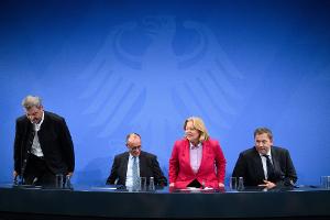 Schwarz-Rot will mit der Stahlindustrie sprechen. 