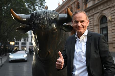 Porsche-Chef Oliver Blume beim Börsengang in Frankfurt im September 2022.