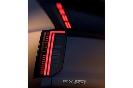 Volvo EX60 Elektro-SUV Teaser Heck Heckleuchte