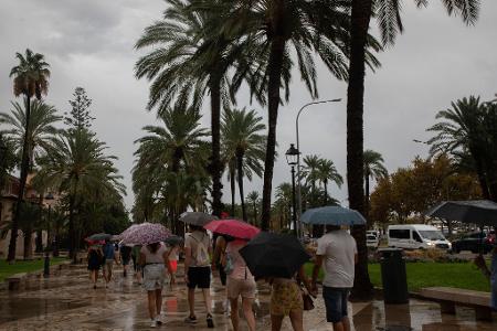 Kein Urlaubswetter auf Mallorca.