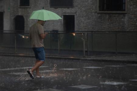 Angekündigt wurden bis zu 50 Liter Regen pro Quadratmeter.