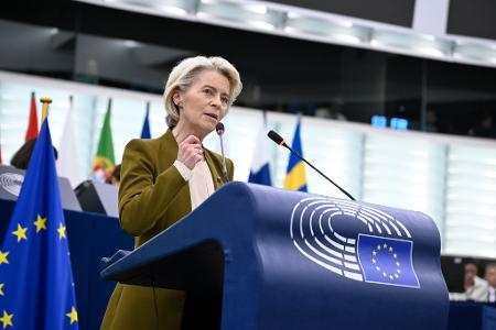 Von der Leyen kündigte unter anderem an, dass die EU-Kommission wegen Israels Vorgehen im Gazastreifen ihre Unterstützung für das Land aussetze. 