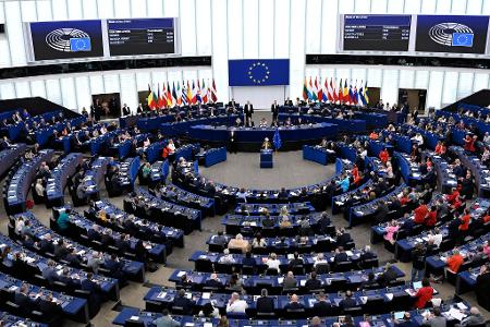 Während der Rede der Kommissionschefin kam es neben Applaus auch zu Buhrufen. 