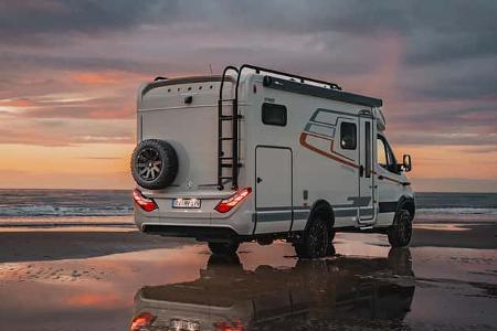 Rückansicht, Hymer, Wohnmobil