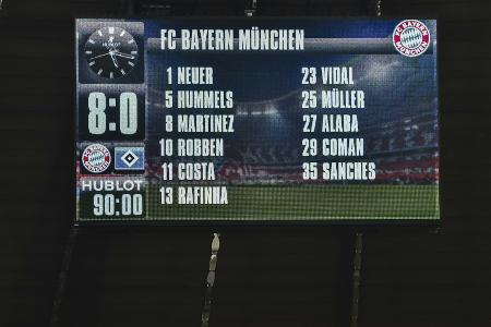 Duell gegen die Bayern: HSV-Bilanz des Schreckens