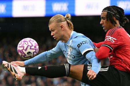 Haaland trifft doppelt: City dominiert im Stadtduell