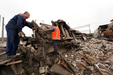 Weitere Zerstörungen in der Ukraine.