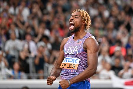 Wie Bolt: Lyles stürmt zum vierten 200-m-Gold